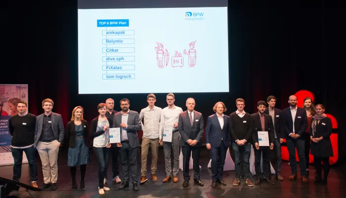 Die Finalisten der zweiten Phase des BPW 2018 in der Kategorie BPW Plan.