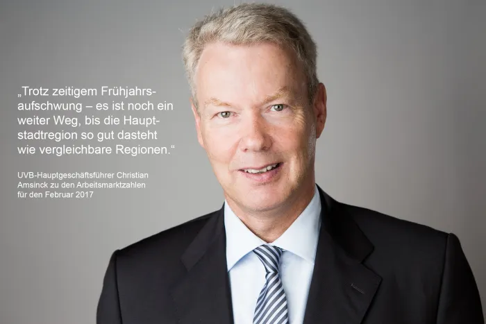 Christian Amsinck zu den Arbeitsmarktzahlen im Februar 2017