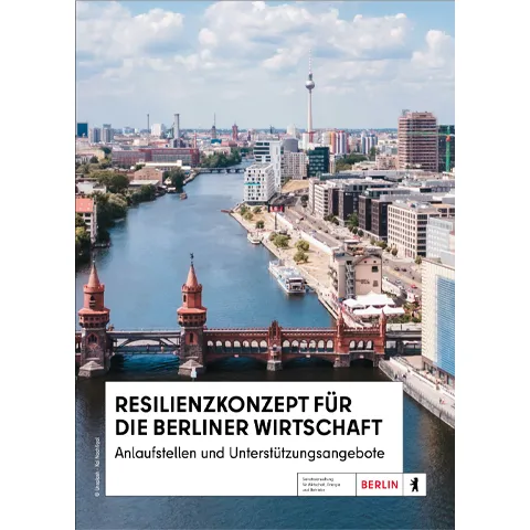 Broschüre, Resilienzkonzept, Titel, Cover, Berlin, Spree